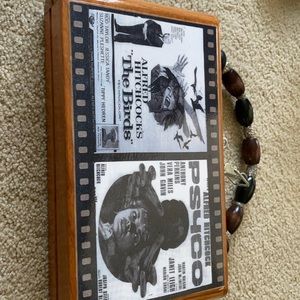 Psycho / The Birds wooden cigar box purse